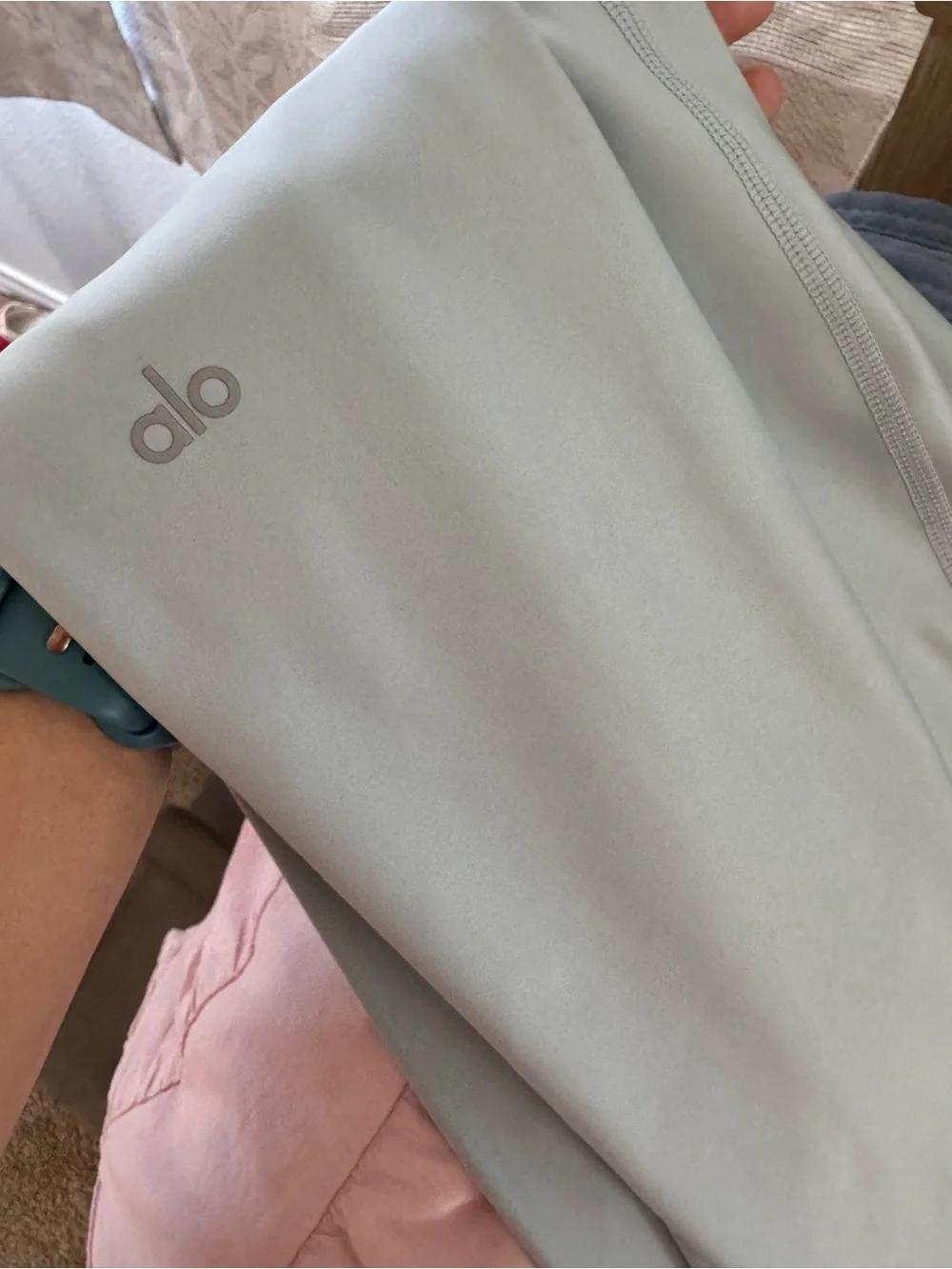 ALO Yoga Light Gray Seamless Leggings